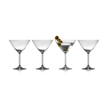 Juvel martini glass 28 cl 4-pack - Crystal - Lyngby Glas