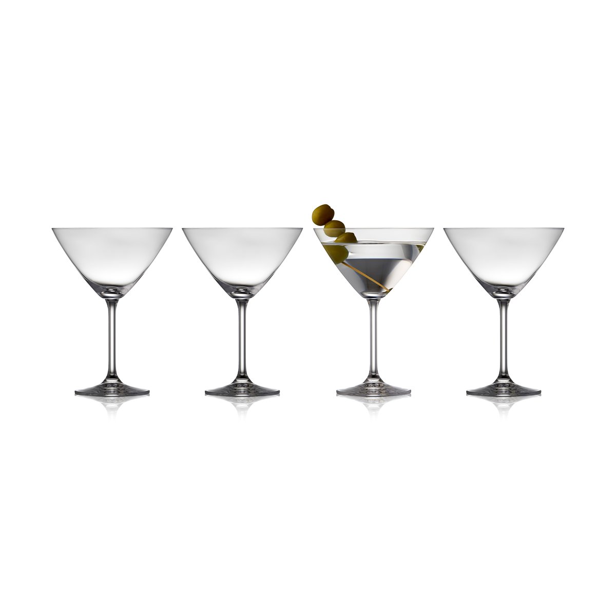 Lyngby Glas Juvel martini glass 28 cl 4-pack Crystal