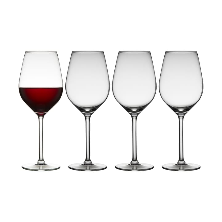 Juvel red wine glass 50 cl 4-pack - Clear - Lyngby Glas