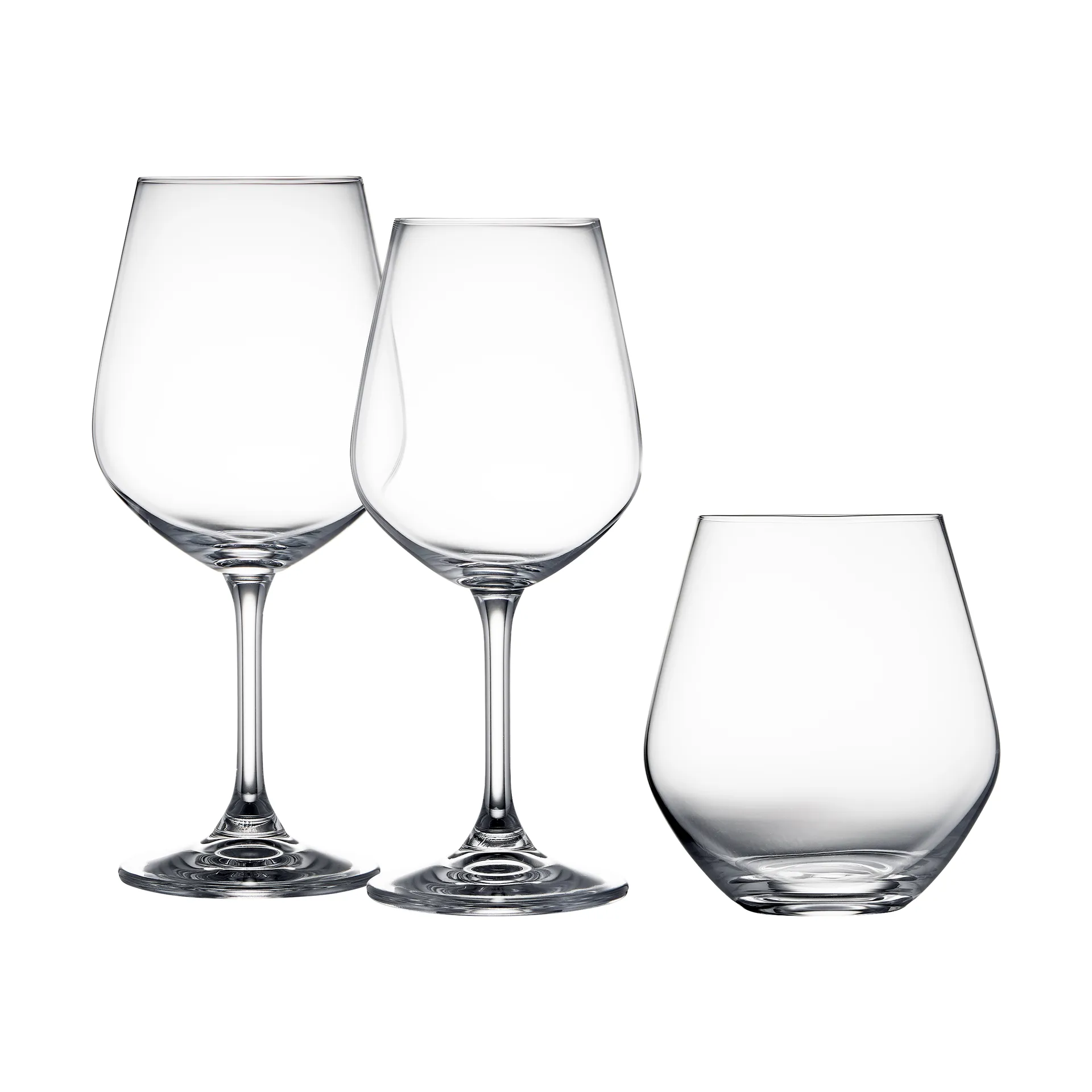 Lyngby Glas glass set 18 pieces, Crystal Lyngby Glas