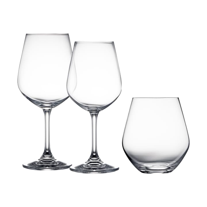 Lyngby Glas glass set 18 pieces - Crystal - Lyngby Glas
