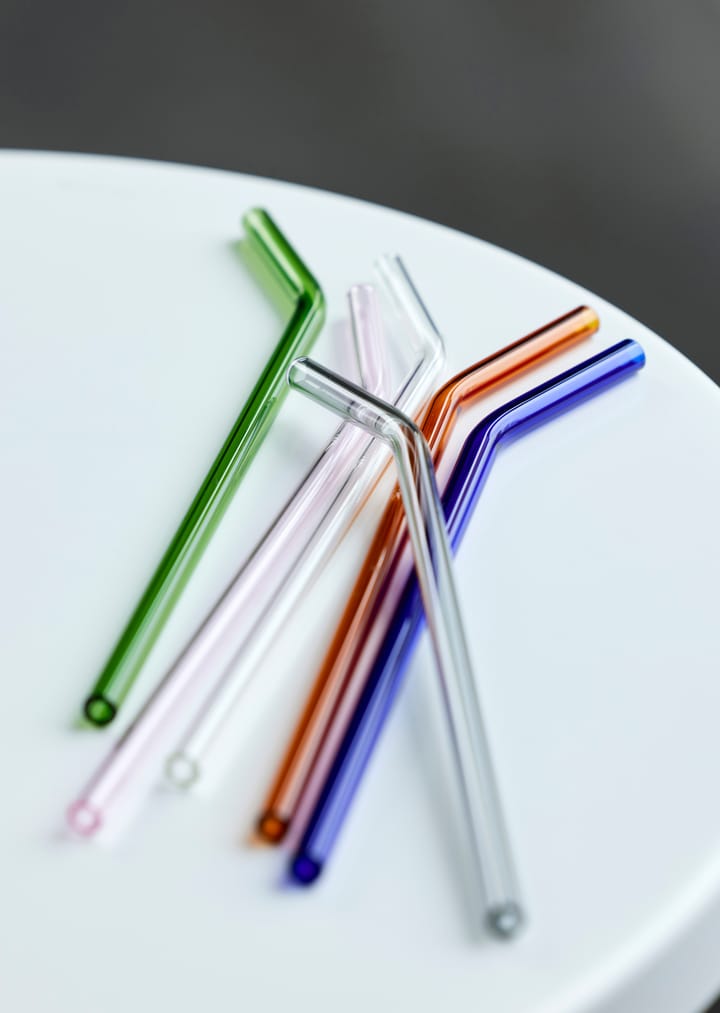 Lyngby Glas straw 21.5 cm 6-pack - Clear - Lyngby Glas