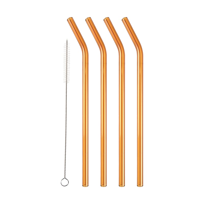 Lyngby Glas Lyngby Glas straws 21.5 cm 4-pack Amber