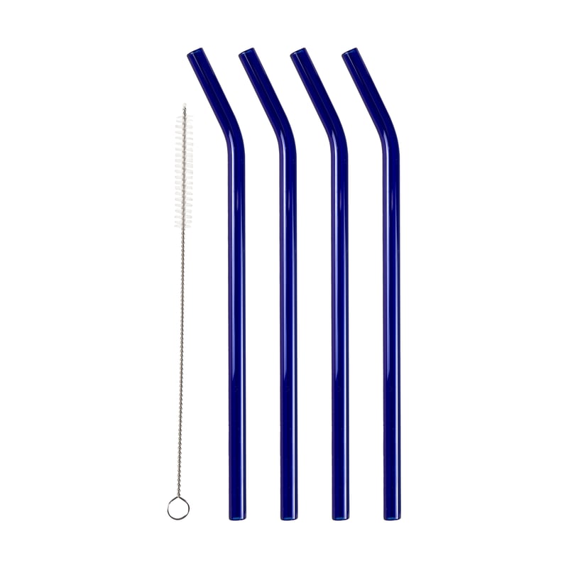 Lyngby Glas Lyngby Glas straws 21.5 cm 4-pack Blue