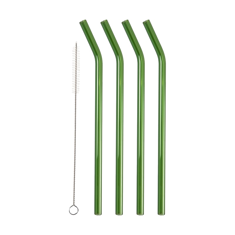 Lyngby Glas Lyngby Glas straws 21.5 cm 4-pack Green