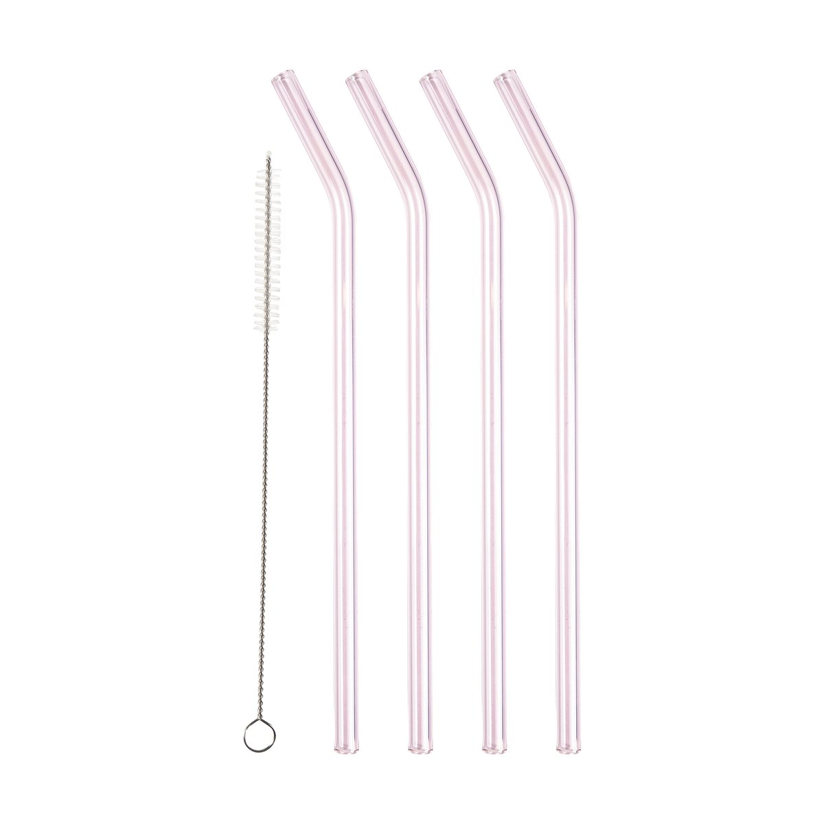 Lyngby Glas straws 21.5 cm 4-pack Pink | Scandinavian Design | Wine & barware | Pink