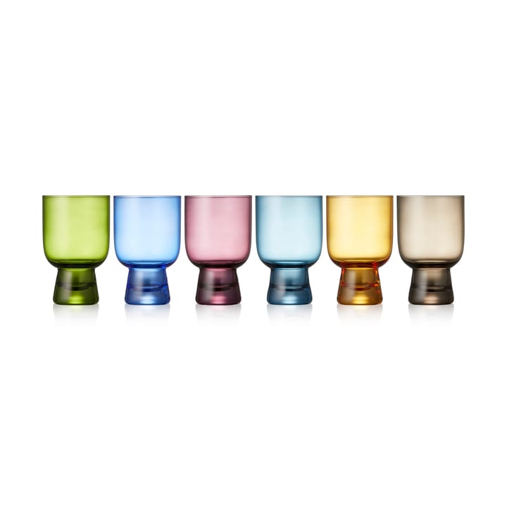 Lyngby Glas tumbler glass 30 cl 6-pack, Mix Lyngby Glas