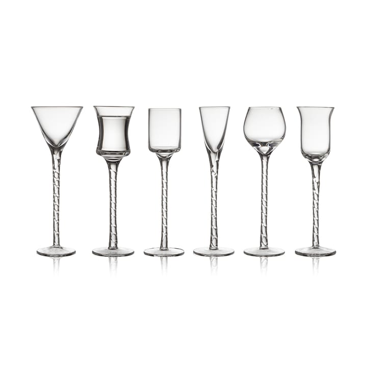 Rom snaps glass 2.5-5 cl 6 pieces - Clear - Lyngby Glas