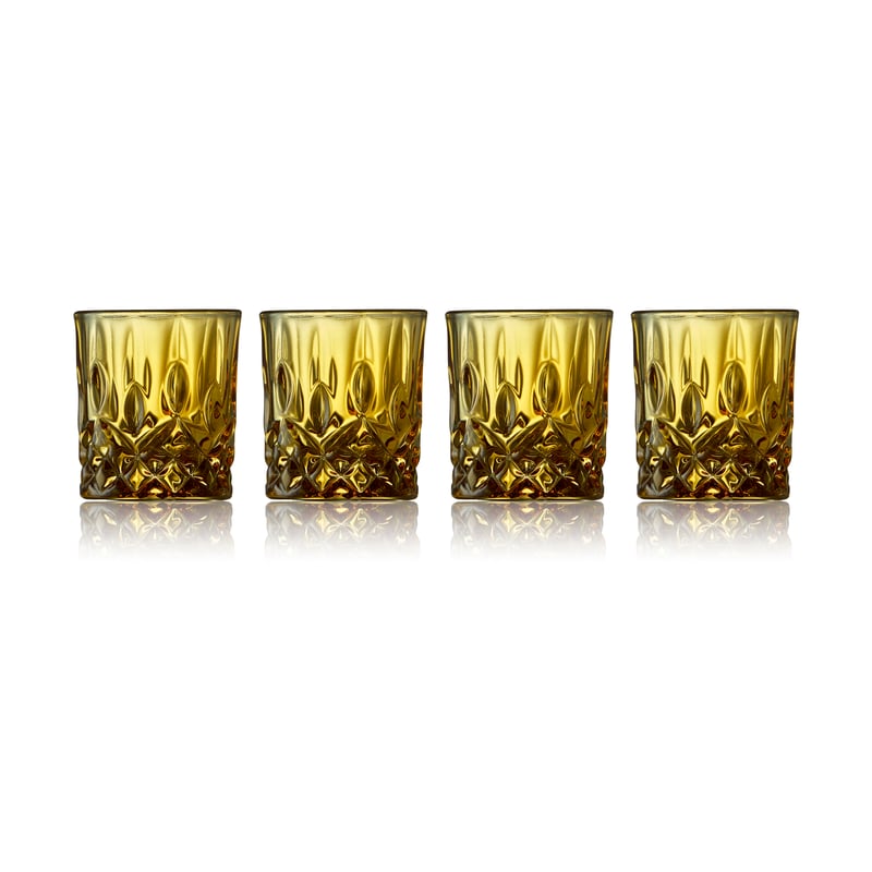 Lyngby Glas Sorrento shot glasses 4 cl 4-pack Amber