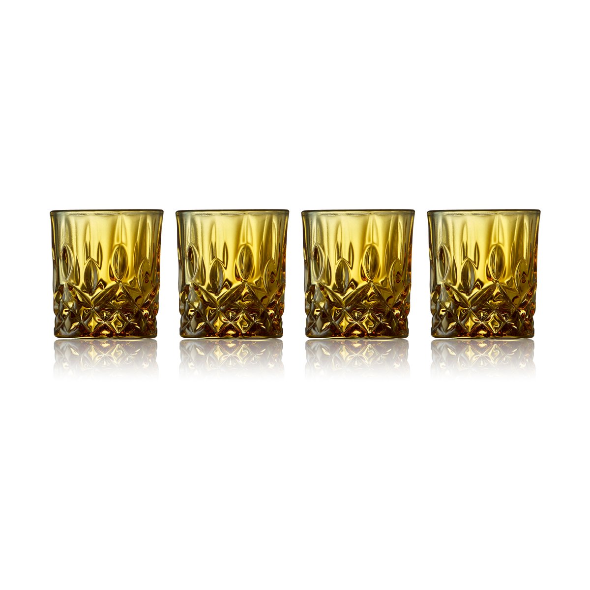 Lyngby Glas Sorrento shot glasses 4 cl 4-pack Amber