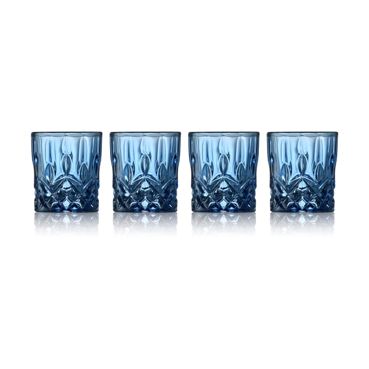 Sorrento shot glasses 4 cl 4-pack - Blue - Lyngby Glas