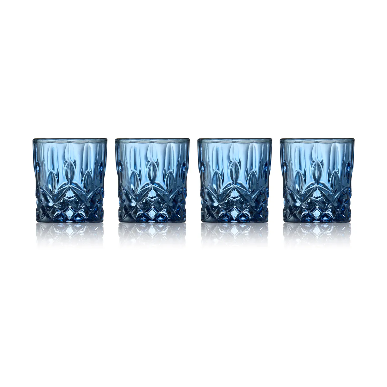 Lyngby Glas Sorrento shot glasses 4 cl 4-pack Blue | Scandinavian Design | Shot glasses | Blue