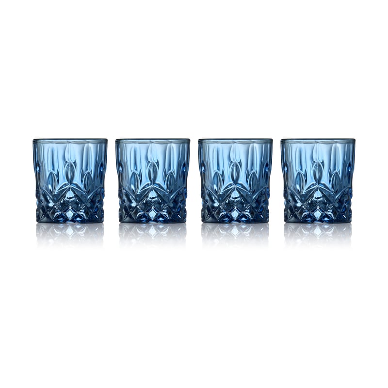 Lyngby Glas Sorrento shot glasses 4 cl 4-pack Blue