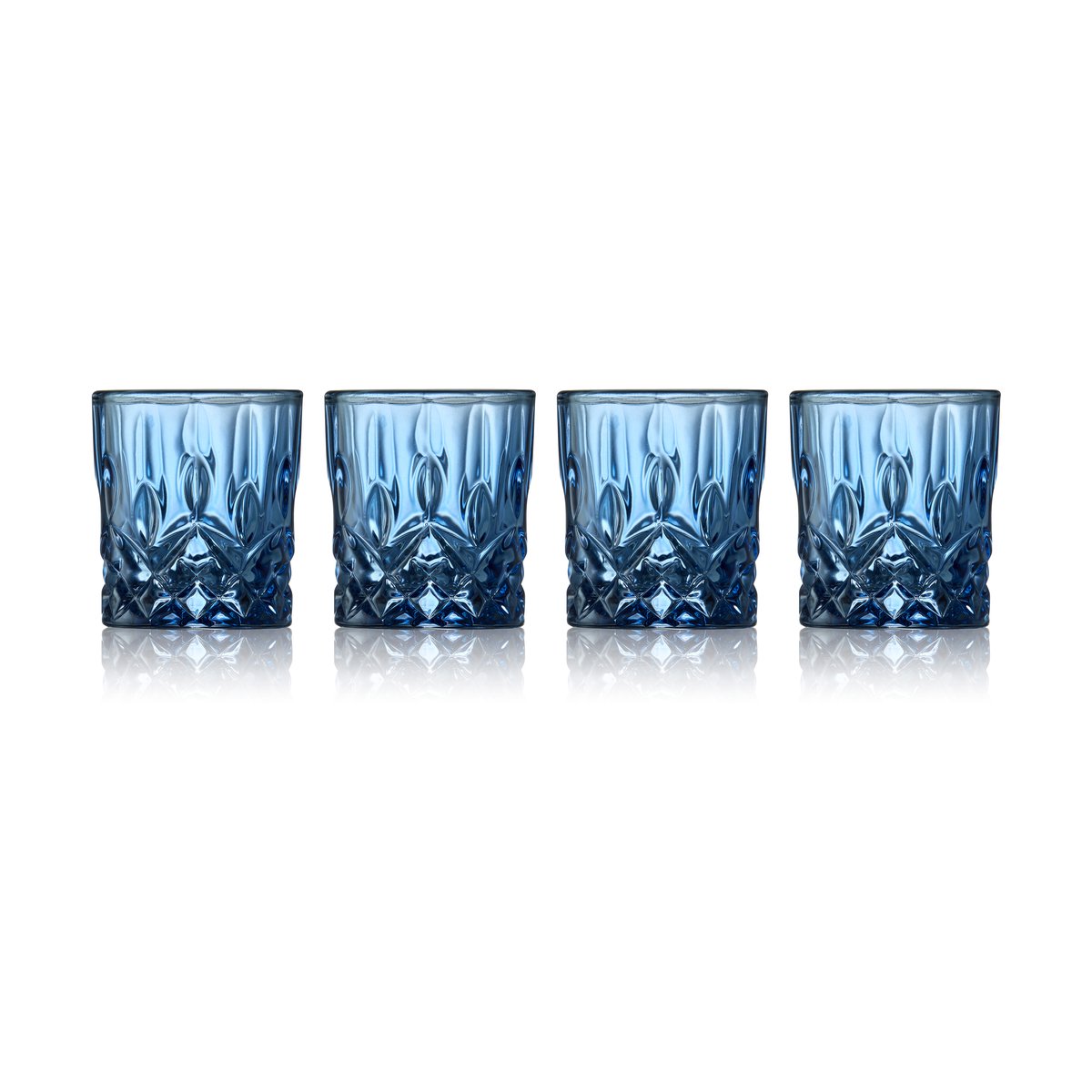 Lyngby Glas Sorrento shot glasses 4 cl 4-pack Blue
