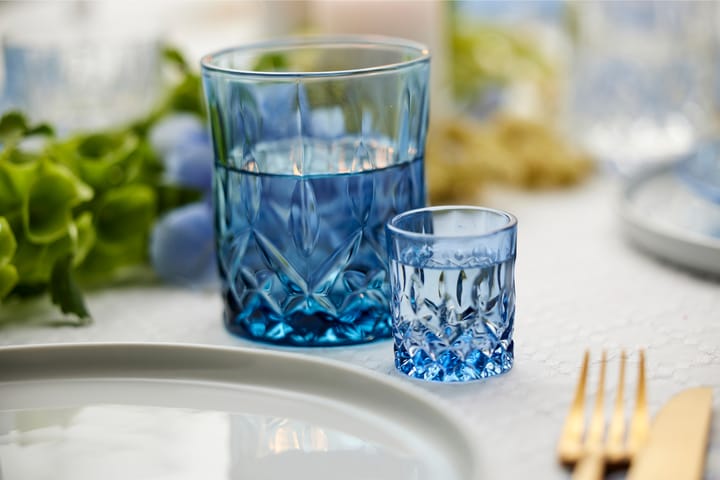 Sorrento shot glasses 4 cl 4-pack - Blue - Lyngby Glas