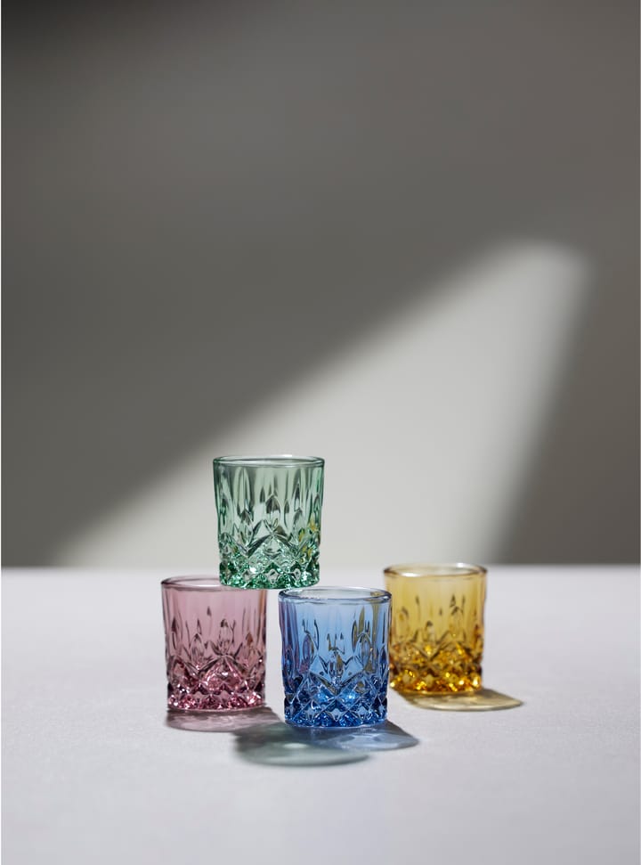 Sorrento shot glasses 4 cl 4-pack - Blue - Lyngby Glas