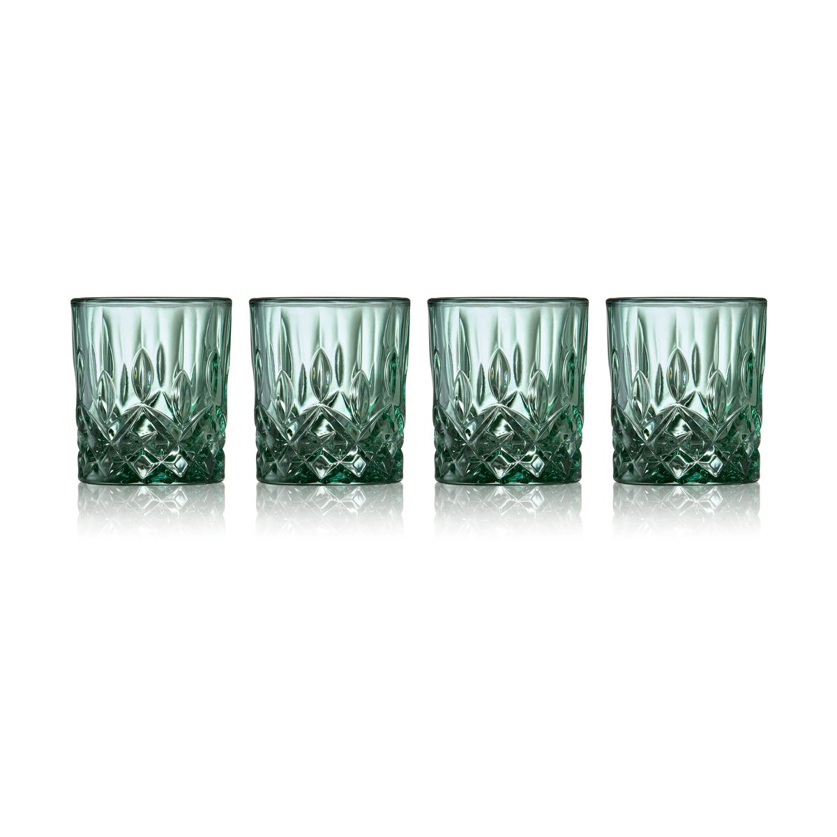 Lyngby Glas Sorrento shot glasses 4 cl 4-pack Green