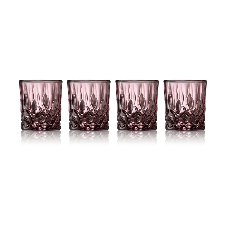 Sorrento shot glasses 4 cl 4-pack - Pink - Lyngby Glas