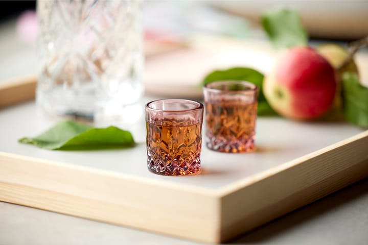 Sorrento shot glasses 4 cl 4-pack - Pink - Lyngby Glas