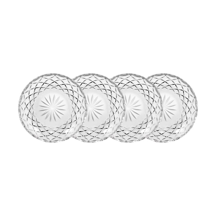 Sorrento small plate Ø16 cm 6-pack - Clear - Lyngby Glas