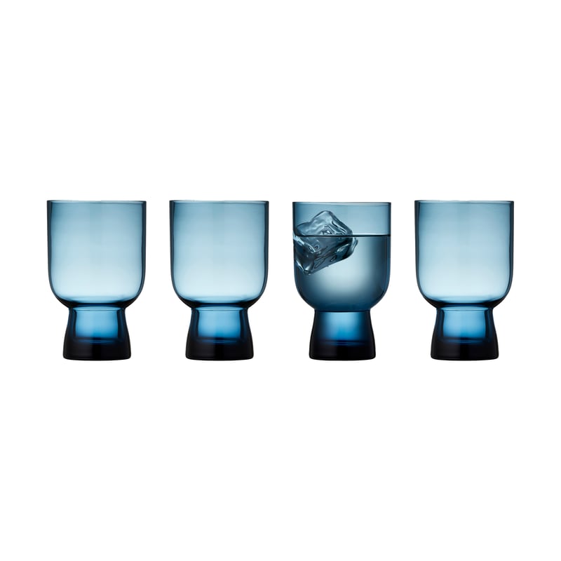 Lyngby Glas Sorrento water glass 30 cl 4-pack Blue
