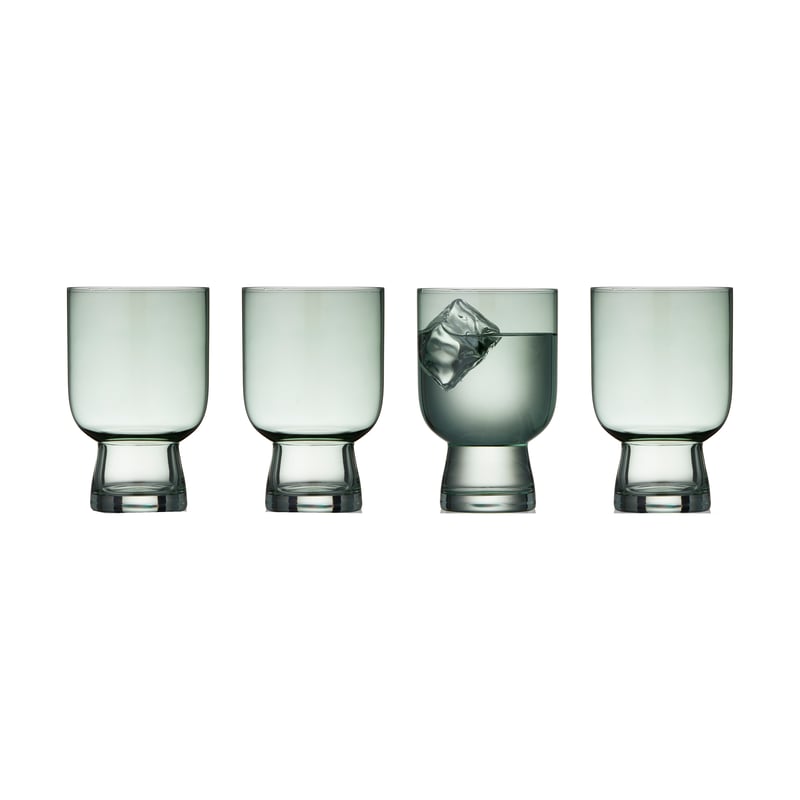 Lyngby Glas Sorrento water glass 30 cl 4-pack Green