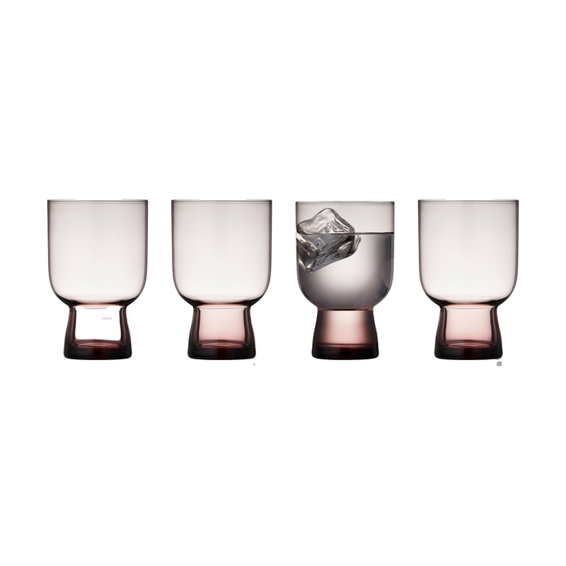 Lyngby Glas Sorrento water glass 30 cl 4-pack Pink