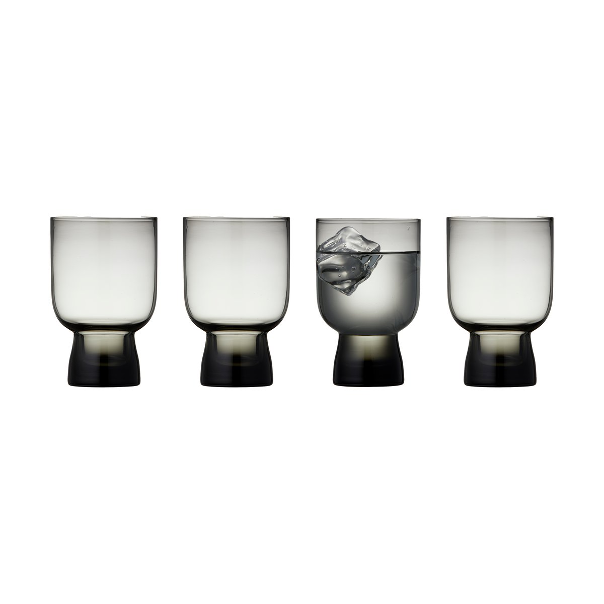 Lyngby Glas Sorrento water glass 30 cl 4-pack | Scandinavian Design | Drinking glasses & tumblers | Grey