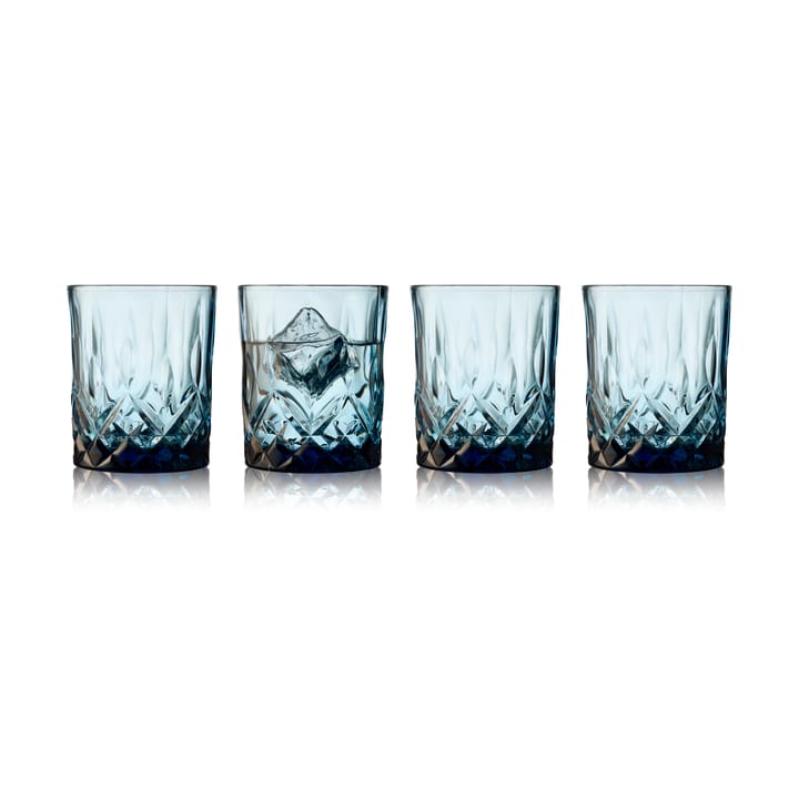 Sorrento whiskey glass 32 cl 4-pack - Blue - Lyngby Glas