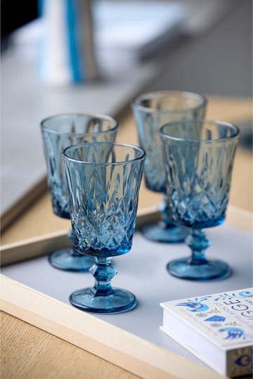 Sorrento wine glass 29 cl 4-pack - Blue - Lyngby Glas