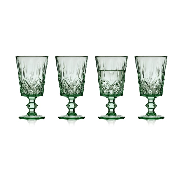 Sorrento wine glass 29 cl 4-pack - Green - Lyngby Glas