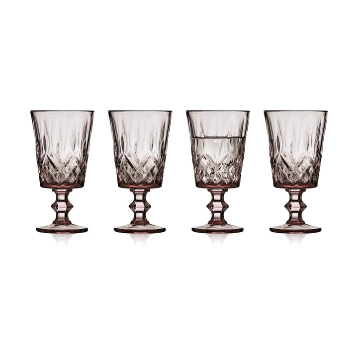 Sorrento wine glass 29 cl 4-pack - Pink - Lyngby Glas