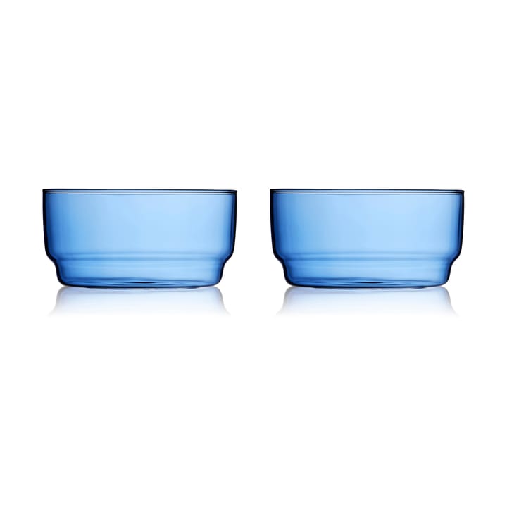 Torino bowl 50 cl 2-pack - Blue - Lyngby Glas