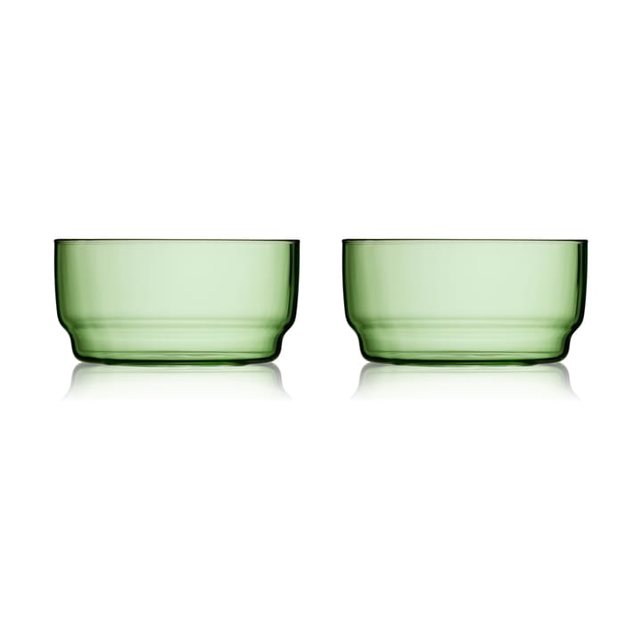 Torino bowl 50 cl 2-pack - Green - Lyngby Glas