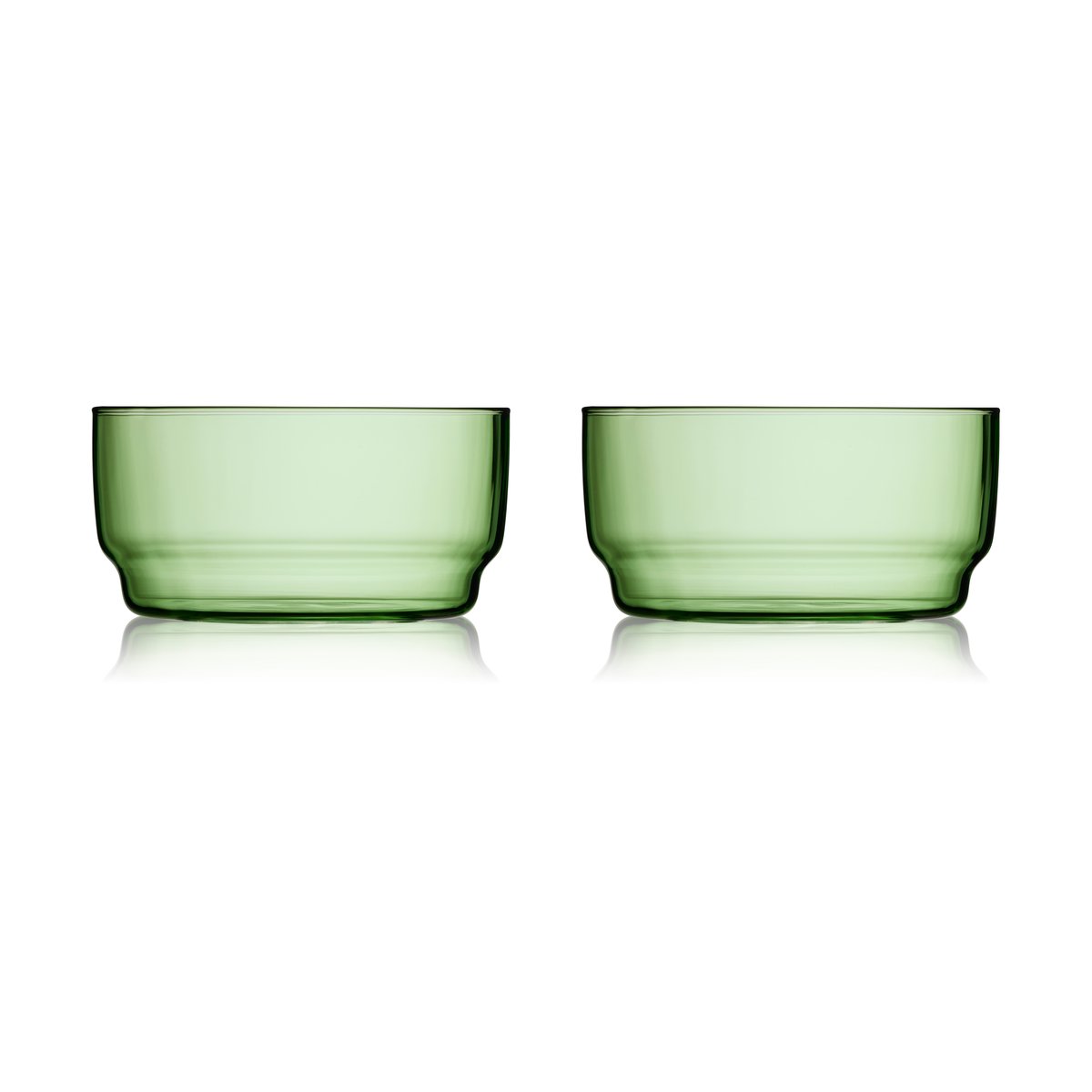 Lyngby Glas Torino bowl 50 cl 2-pack Green
