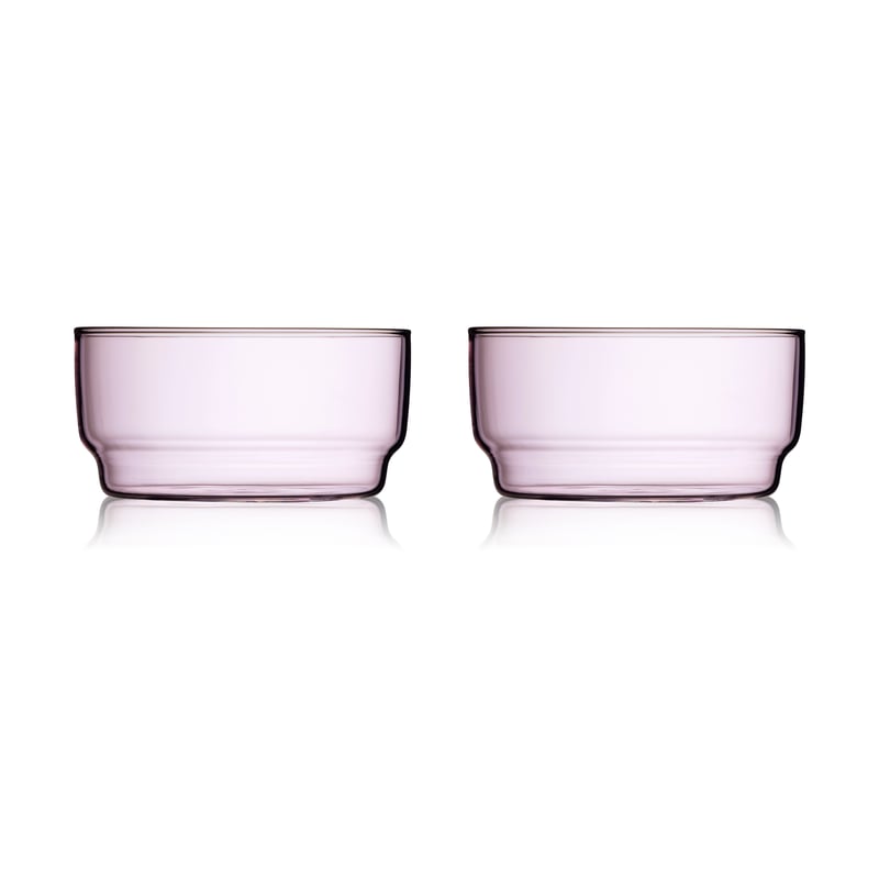 Lyngby Glas Torino bowl 50 cl 2-pack Pink