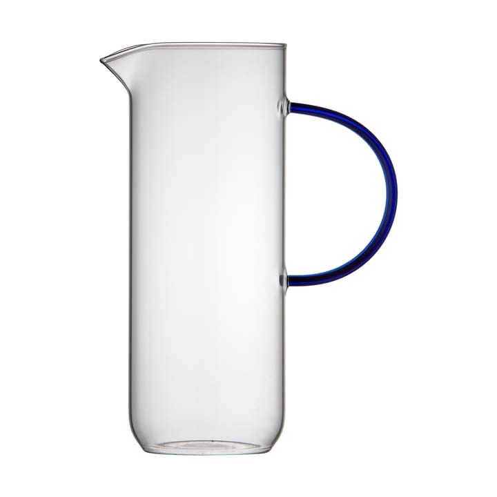 Torino glass carafe 1,1 l - Clear-blue - Lyngby Glas