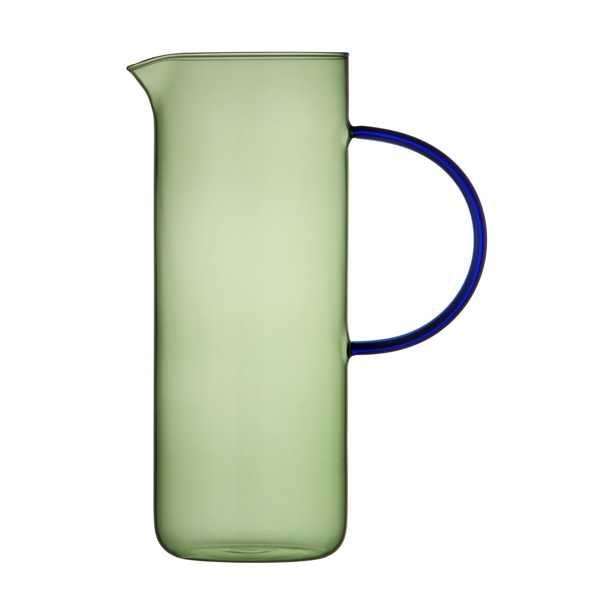 Lyngby Glas Torino glass carafe 1,1 l Green-blue | Scandinavian Design | Water jugs and carafes | Black