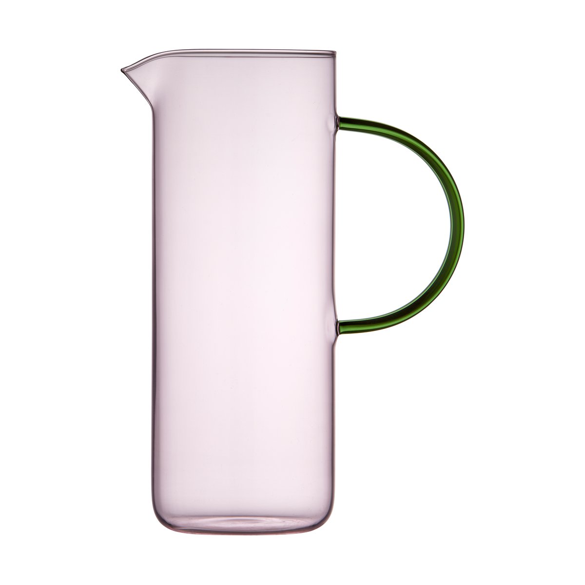 Lyngby Glas Torino glass carafe 1,1 l Pink-green | Scandinavian Design | Water jugs and carafes | Pink