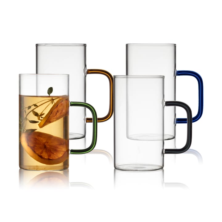Torino mug glass 35 cl 4 pieces, Mix Lyngby Glas