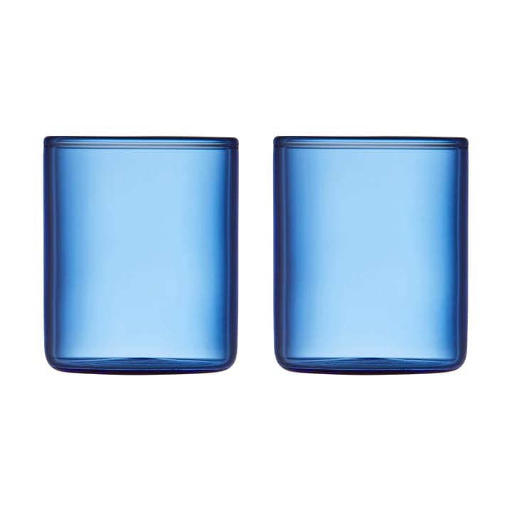Torino shotglass 6 cl 2-pack - Blue - Lyngby Glas