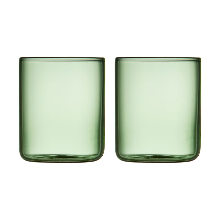 Torino shotglass 6 cl 2-pack - Green - Lyngby Glas