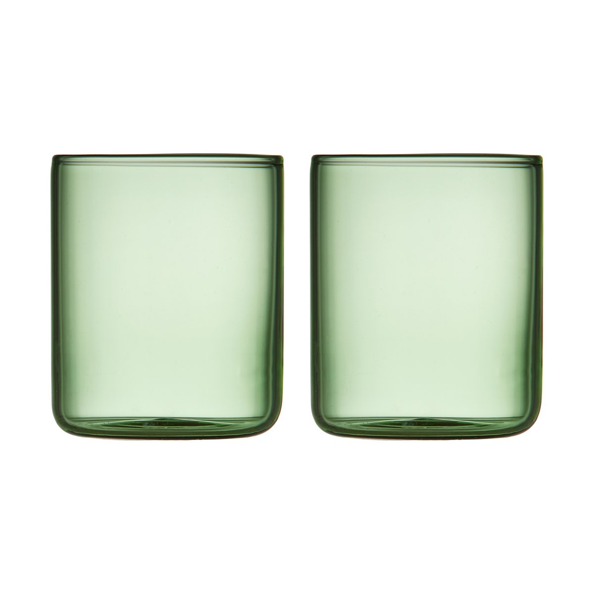 Lyngby Glas Torino shotglass 6 cl 2-pack Green | Scandinavian Design | Shot glasses | Green