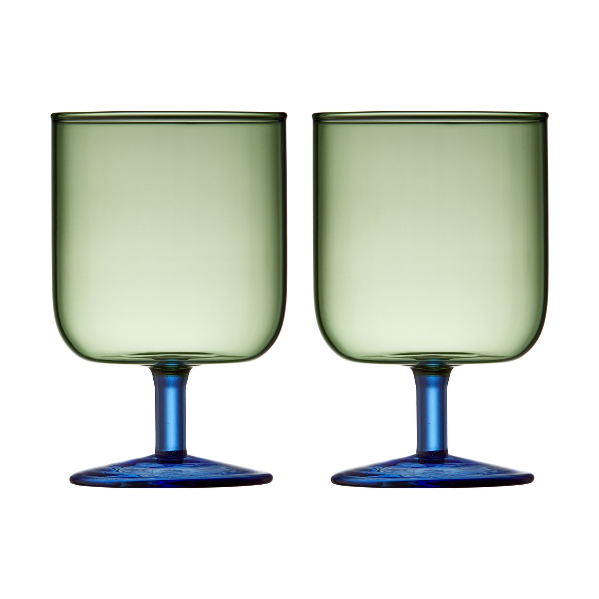 Lyngby Glas Torino wine glass 30 cl 2-pack Green-blue