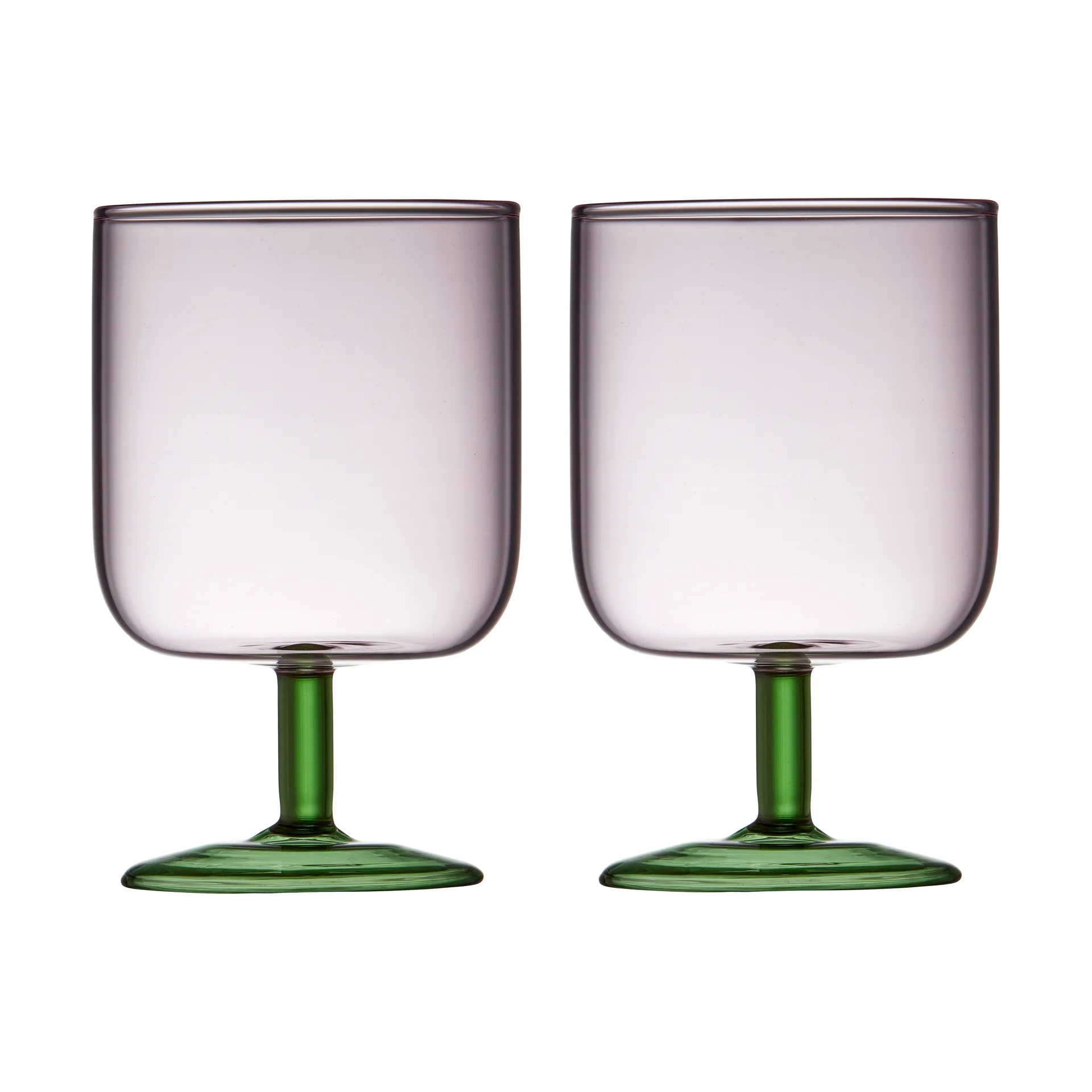 Torino wine glass 30 cl 2-pack, Pink-green Lyngby Glas
