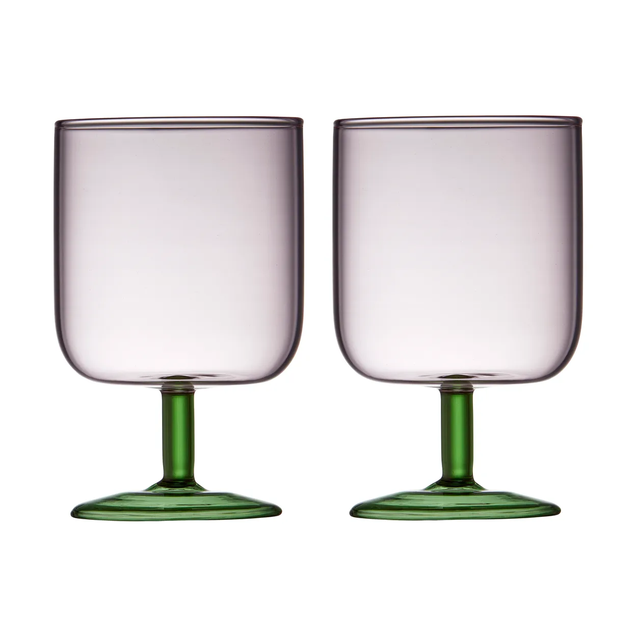 Lyngby Glas Torino wine glass 30 cl 2-pack Pink-green
