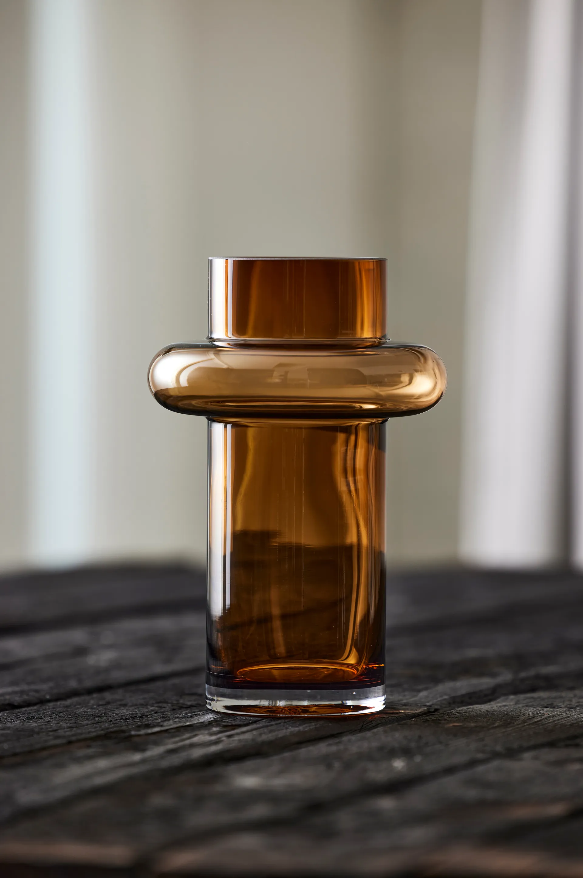Tube vase glass 25 cm, Amber Lyngby Glas