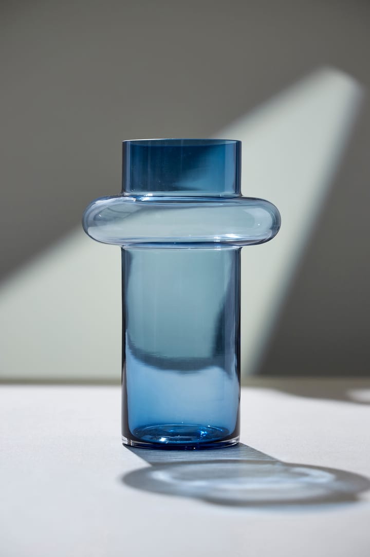 Tube vase glass 30 cm - Blue - Lyngby Glas