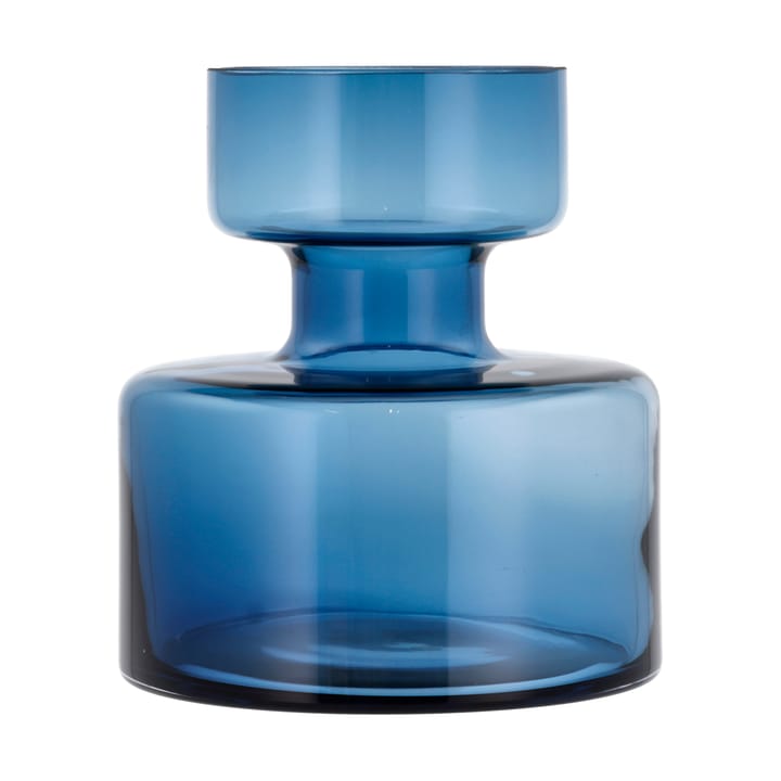 Tubular vase glass 20 cm - Blue - Lyngby Glas