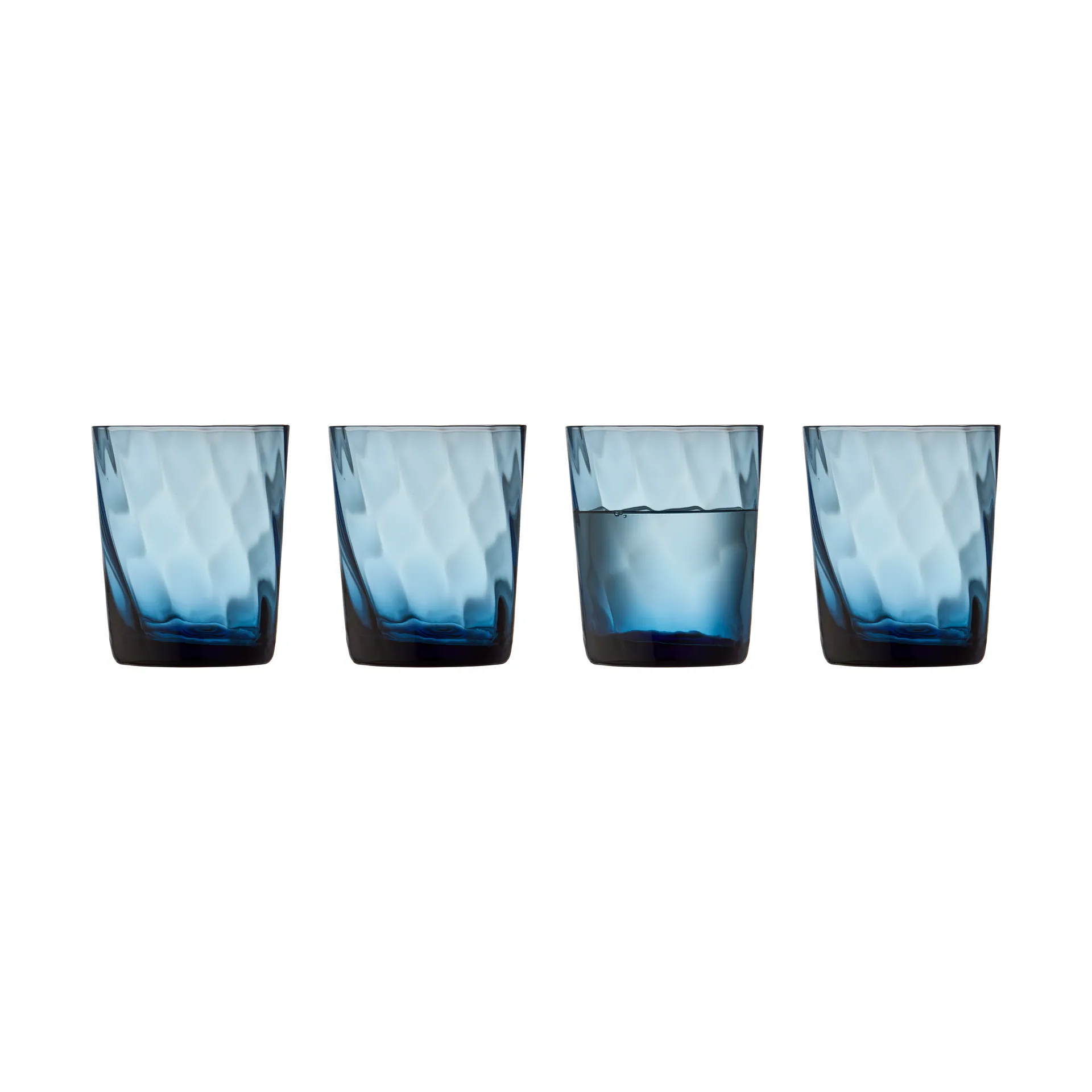 Vienna water glass 30 cl 4-pack, Blue Lyngby Glas
